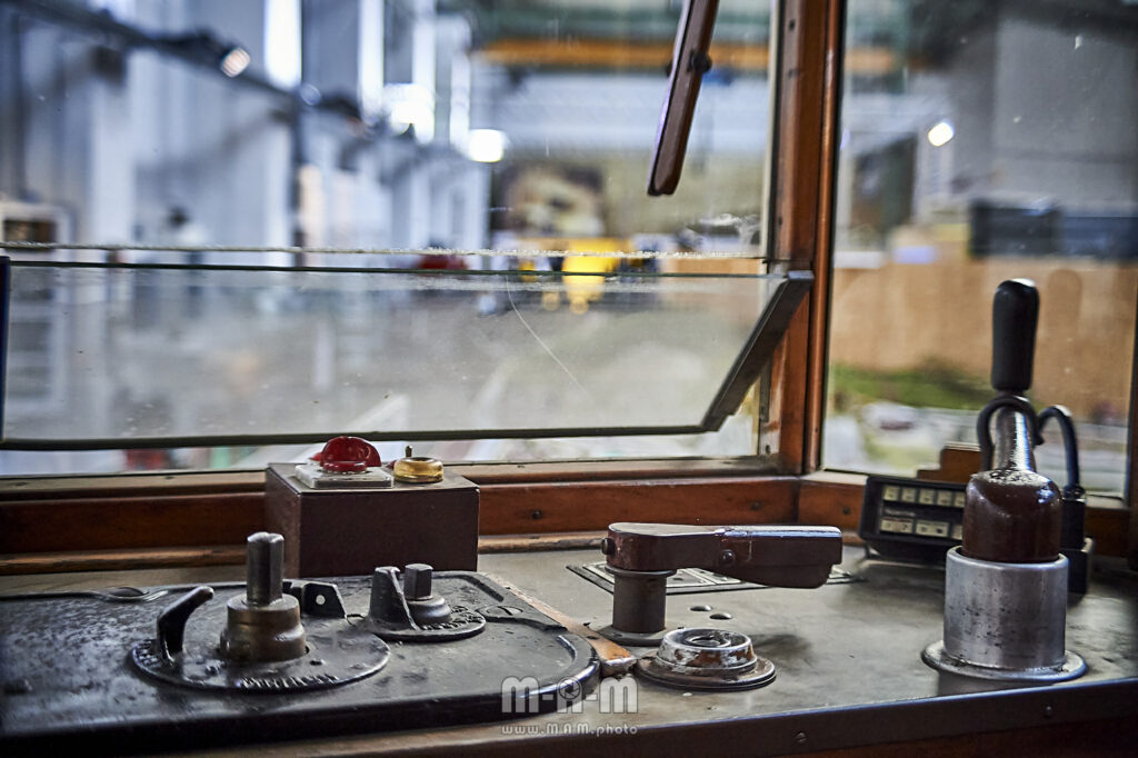 Führerstand Straßenbahn im Technikmuseum Kassel